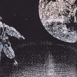 Pre Owned Kenzo Black Spaced Out Intarsia Knit Crew Neck Sweatshirt S