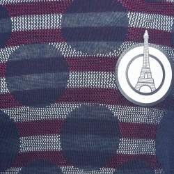 مملوكة مسبقًا Kenzo Navy Blue Knit Layered Crew Neck Sweatshirt M