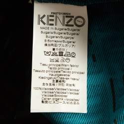 Pre Owned Kenzo Grey Monogram Jacquard Crew Neck Sweatshirt S
