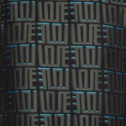 Pre Owned Kenzo Grey Monogram Jacquard Crew Neck Sweatshirt S