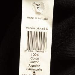 Pre Owned Kenzo Black Tiger Embroidered Cotton Knit Zip Front Hoodie XS