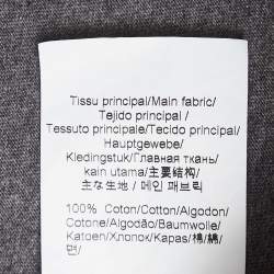 Pre Owned تي شيرت كينزو جيرسيه قطن طباعة ملانغ رمادي مقاس صغير