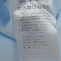 Pre Owned Kenzo Blue Print Back Cotton Button Front Shirt L