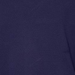 Pre Owned Kenzo Navy Blue Textured Knit Crew Neck Jumper XL