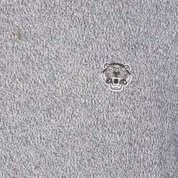 مملوكة مسبقًا Kenzo Grey Melange Wool Knit Crew Neck Sweater L