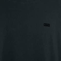 Kith Black Logo Print Cotton Crew Neck Sweatshirt XXL