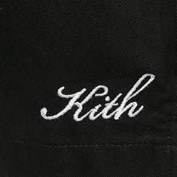 مملوكة مسبقًا Kith Black Silk & Cotton Thompson Crossover Shirt S