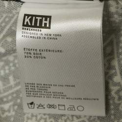 مملوكة مسبقًا شورت كيث بنمط بيزلي أسود حرير جيرسي مقاس كبير