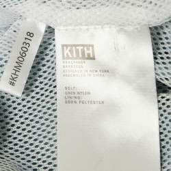 Pre Owned Kith Blue Logo Embroidery Nylon Shorts M