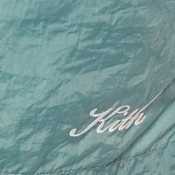 Pre Owned Kith Blue Logo Embroidery Nylon Shorts M