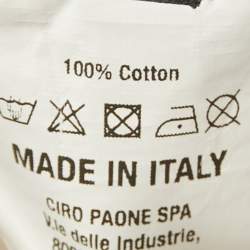 Pre Owned تي شيرت كيتون قطن تطريز شعار رمادي برقبة مستديرة مقاس صغير