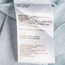 Pre Owned Kith Blue Logo Graphic Jersey Crew Neck T-Shirt XXL
