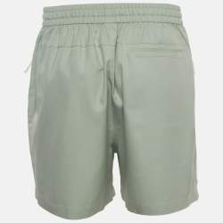 Pre Owned Kith Green Silk Blend Active Shorts L