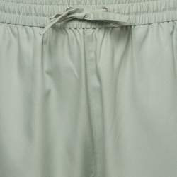 Pre Owned Kith Green Silk Blend Active Shorts L