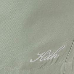Pre Owned Kith Green Silk Blend Active Shorts L