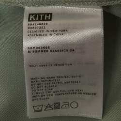 Pre Owned Kith Green Silk Blend Active Shorts L