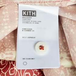 مملوك ة مسبقًا Kith Brown Bandana Print Sateen Reade Shirt XL
