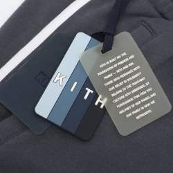 Pre Owned Kith Ash Blue/White Jersey Drawstring Track Pants XL
