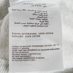 Pre Owned سويت شيرت برقبة دائرية نيلسون محبوك بلون رمادي فاتح من كيث مقاس صغير