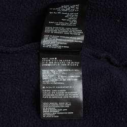 Pre Owned Kith Navy Blue Cotton Knit Vale Raglan Zip-Up Hoodie XS