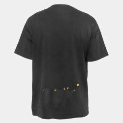 Kith X Looney Tunes Black Printed Cotton Crew Neck T-Shirt L