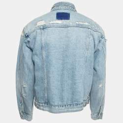 Ksubi Blue Pipped Classic Heritage Repair Denim Jacket M