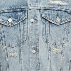 Ksubi Blue Pipped Classic Heritage Repair Denim Jacket M
