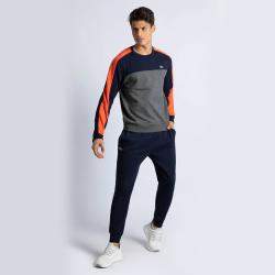 Lacoste Multicolor Crew Neck Colourblock Fleece Tennis Sweatshirt M (Available for UAE Customers Only)
