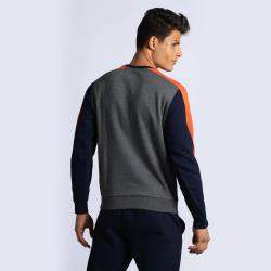Lacoste Multicolor Crew Neck Colourblock Fleece Tennis Sweatshirt M (Available for UAE Customers Only)