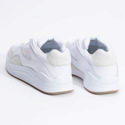 Lacoste White Court Slam Perforated Leather White Sneakers Size 42.5 (Available for UAE Customers Only)