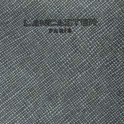 Lancaster Black Leather Mathias Double Zip Travel Organizer Wallet