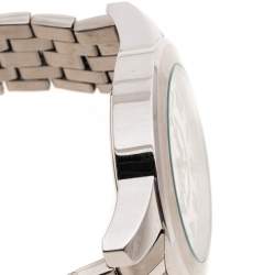 Pre Owned Lancaster Silver White Stainless Steel NPU Sportif Men's Wristwatch 44 mm