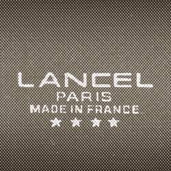 Lancel Red Canvas Weekender Travel Bag