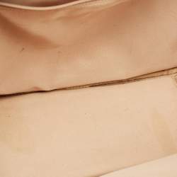 Pre Owned Lancel Red Canvas Duffel Travel Bag