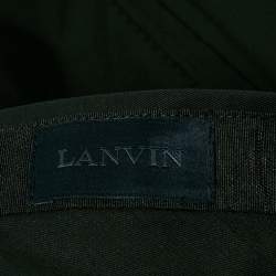 Lanvin Black Cotton Formal Trousers L