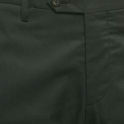 Lanvin Black Cotton Formal Trousers L