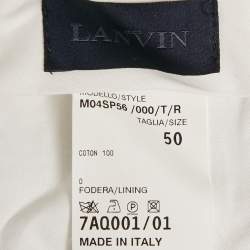 Lanvin Beige Gabardine Regular Fit Trousers L