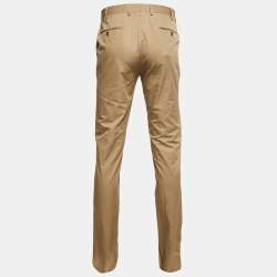 Lanvin Beige Gabardine Regular Fit Trousers L