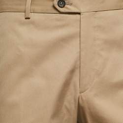 Lanvin Beige Gabardine Regular Fit Trousers L