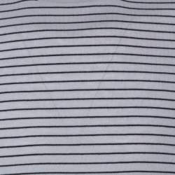 Lanvin Grey Wool Striped Turtle Neck Sweater L