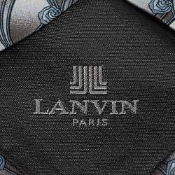 Lanvin Grey Printed Silk Tie 