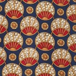 Pre Owned Lanvin Multicolor Printed Silk Traditional Tie