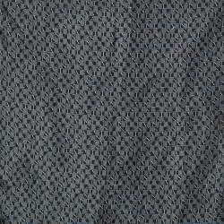 Lanvin Black Logo Print Silk Pocket Square