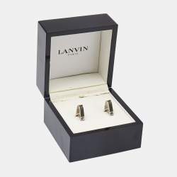 Lanvin Enamel Sterling Silver Cufflinks