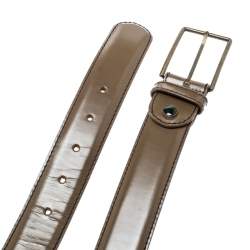 Pre Owned Lanvin Brown Patent Leather Belt Size 90CM