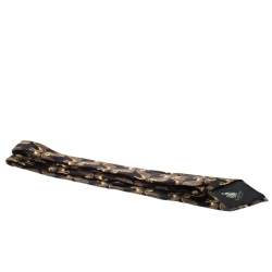 Lanvin Vintage Black and Gold Bird Print Silk Tie