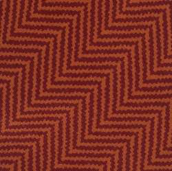 Pre Owned Lanvin Orange Chevron Print Silk Tie