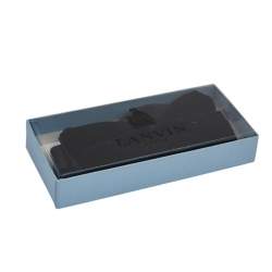 Pre Owned Lanvin Black Velvet Bow Tie