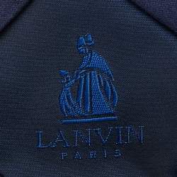 Lanvin Blue Colorblock Silk Tie