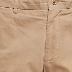 Lanvin Dark Beige Cotton Gabardine Trousers M 